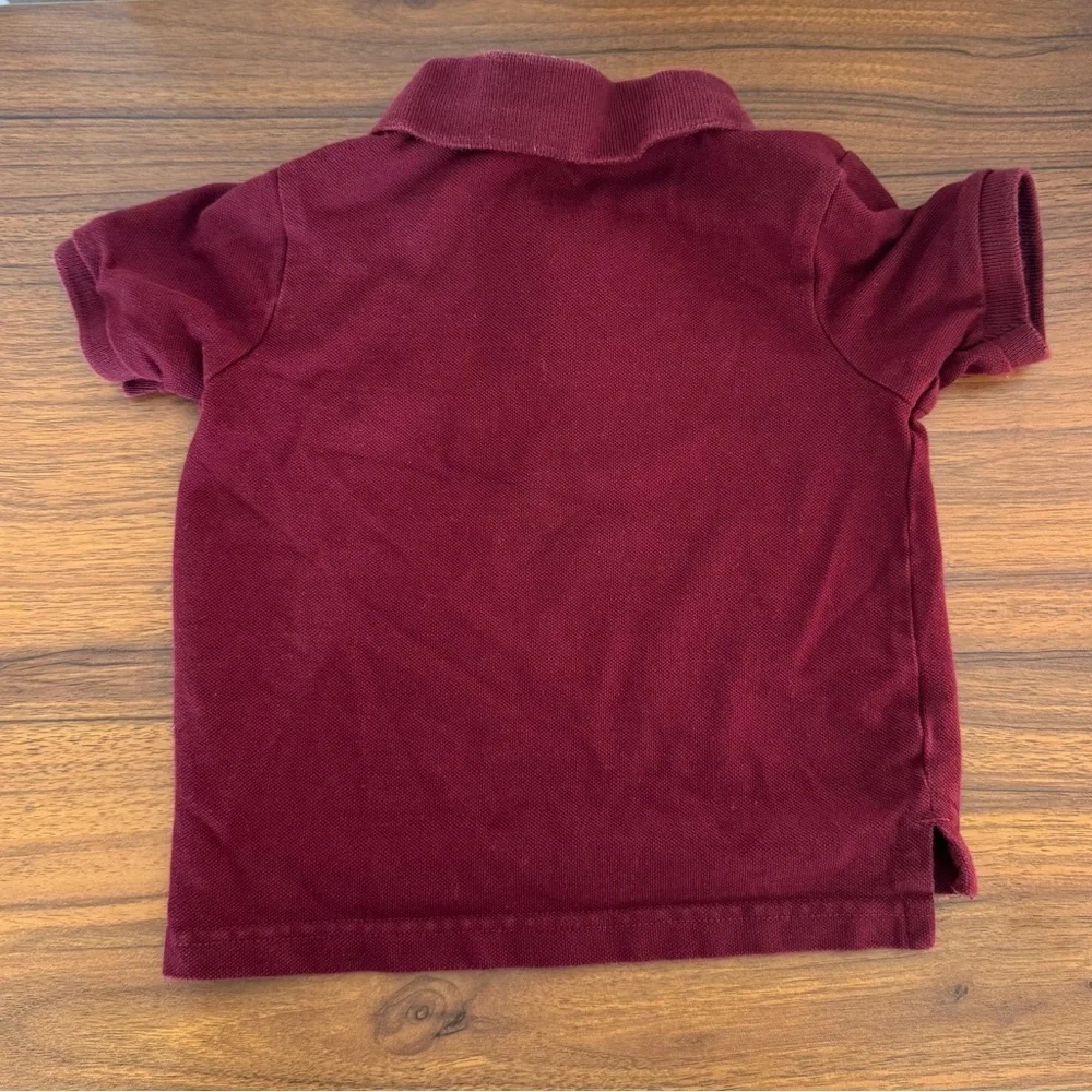 The Children’s Place Burgundy Kids Polo Shirt 18-24 Months 100% Cotton